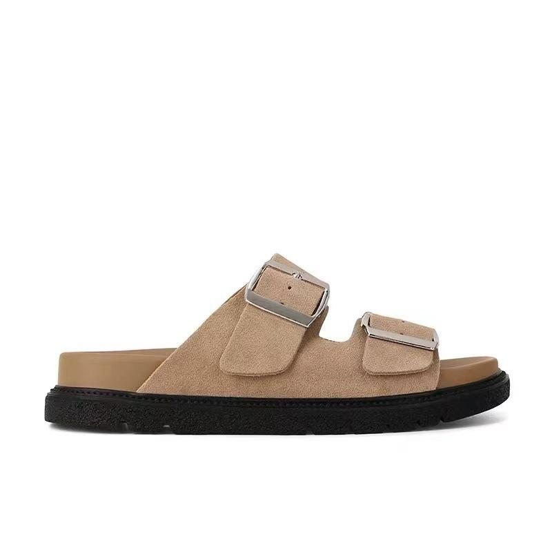 

Half slippers women s fishing shoes sandals women s summer wear casual versatile word with thick-soled beach cool slippers 40 хаки