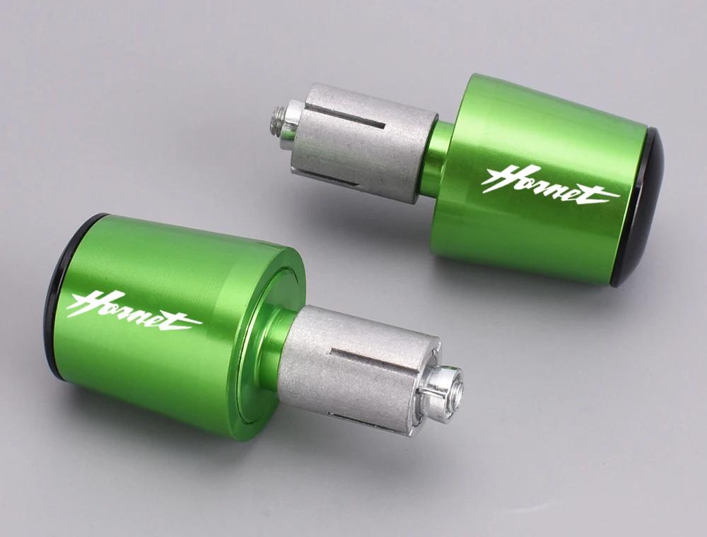 

Для Honda CB400 CBR CB 500 600 CBF600 Hornet 600 Мотоциклетный руль Концевой грузик Ручки руля Колпачок Антивибрационный Слайдер Заглушка зелёный