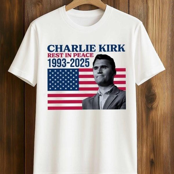 Charlie Kirk Rest In Peace 1993 2025 America Unisex T-Shirt XL