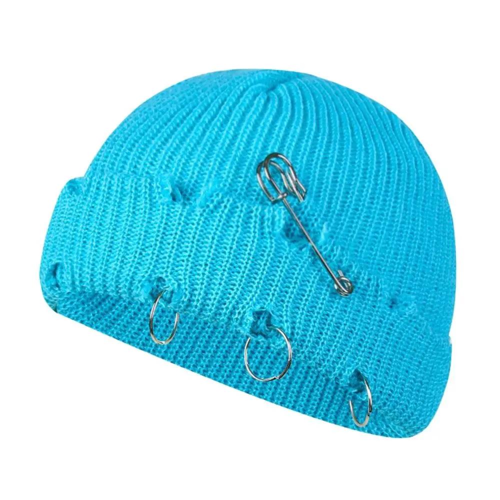 Fashion Winter Warm Knitted Cap Soft Solid Color Slouchy Bonnet Thick Casual Ski Hats For Men Women Apparel Accessories