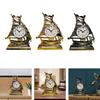 Desk Clock Sailing Figurine Table Clocks for Bedrooms Office Living Room