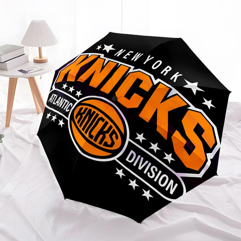Printed Knicks logo Folding Umbrella,Outdoor,Leisure,And Travel Umbrella,Durable Umbrella Fabric,Birthday And Holiday Gift
