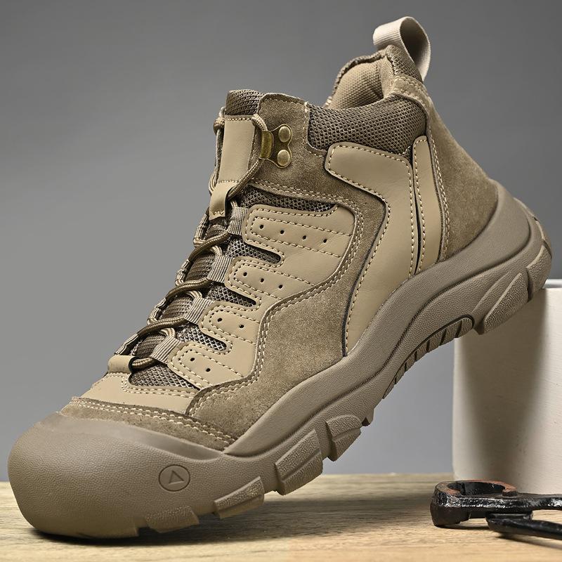 

Foreign trade hot-selling autumn and winter new men s outdoor leisure sports cross-border large-size thick-soled high-top tooling shoes 46