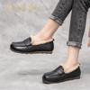 Autumn and Winter Women's Shoes and Female Students With Cowhinleather Warm Comfortable Loafers