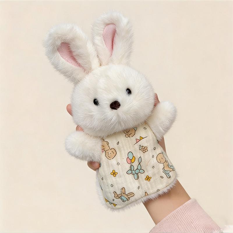 

20cm Adorable Animal Bean Bag Plush Toys Rabbit Panda Otter Soft Comfortable Plushies Doll Companion Dolls For Gifts 20cm белый