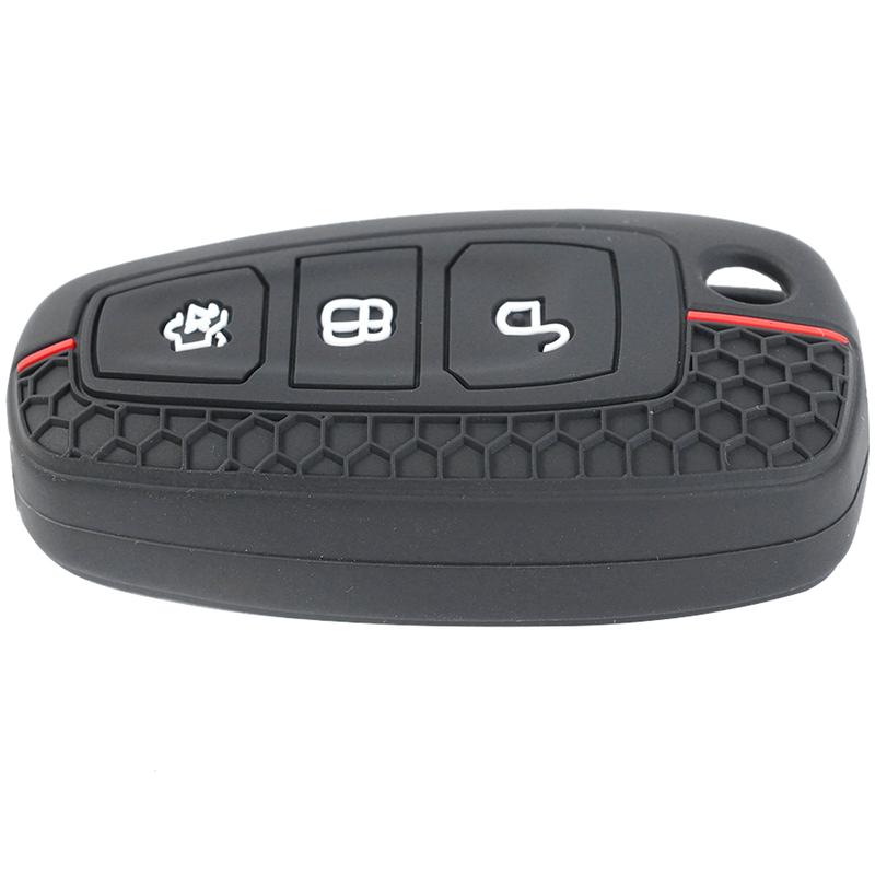 3-Button Silicone Remote Key Cover Case Holder For Ford Focus Fiesta Kuga Mondeo Ecosport B C S Max Grand C-Max Fusion Models