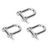 3ks U-třmen Zinková slitina D-kroužek Zámek Obloukový třmen pro Paracord náramek Plochá hlava