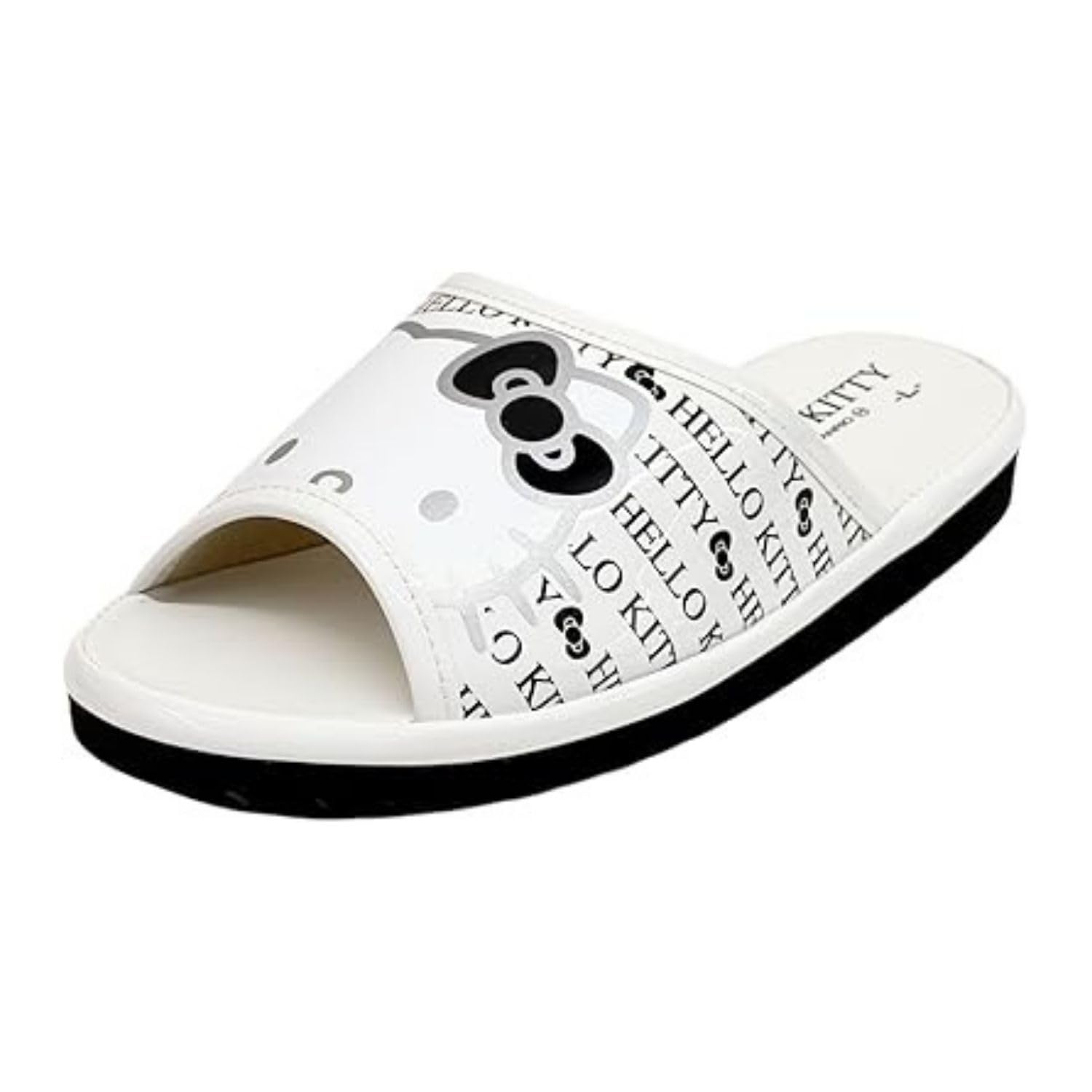 Sanrio Hello Kitty Health Sandals Relaxed LL Multi-Corporation Women s Slippers, Fit, White, (approx. 25cm) SA-4251G