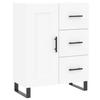 Cabinet, White, 69.5X34X90 Cm, Wood-based Material