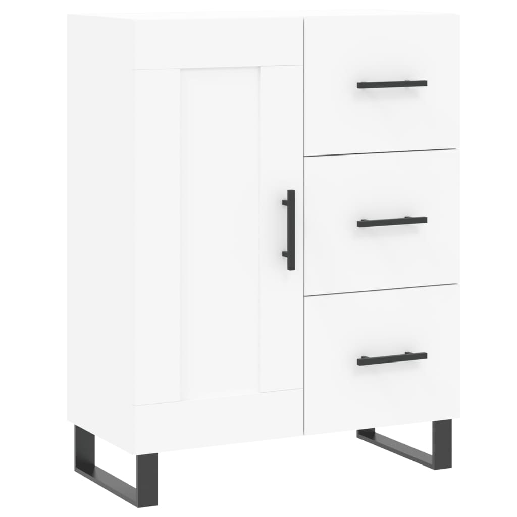Cabinet, White, 69.5X34X90 Cm, Wood-based Material