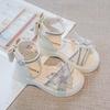 Summer New Trendy Girls Shoes Stylish Fashion Crystal Princess Shoe Versatile Comfort Lightweight Elegant Butterfly Women Sandal