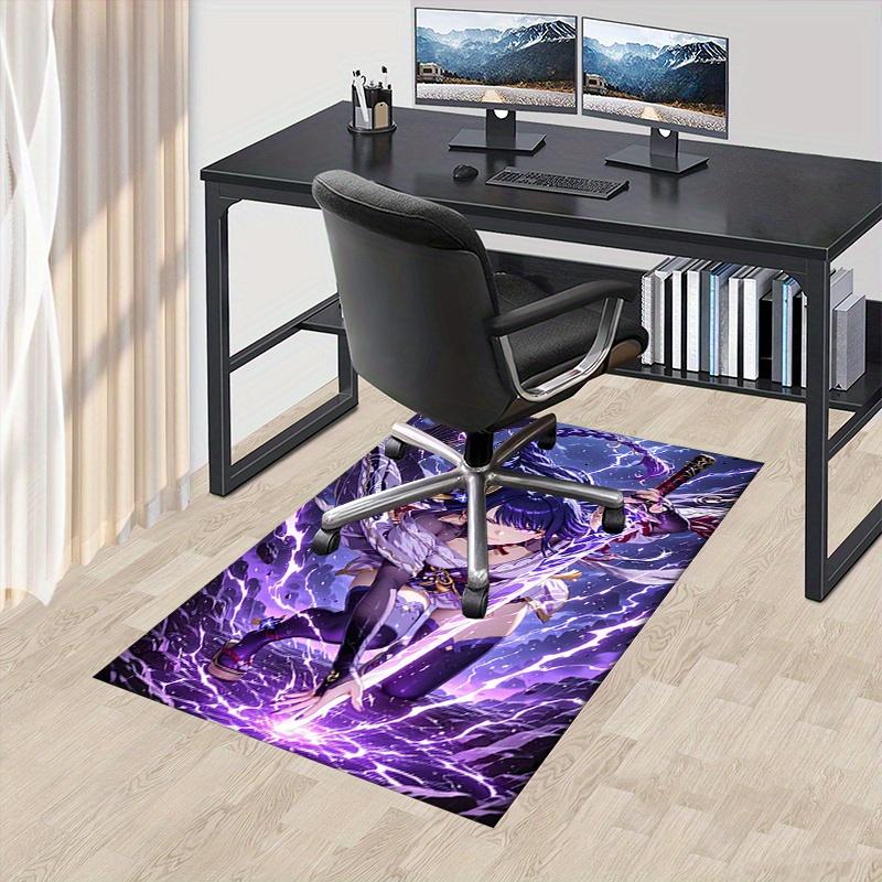 1pc Genshin Impact Office Carpet Soft Polyester Entrance Carpet Washable Non slip Machine Washable I