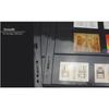 Standard 9-hole Double-sided Black Background Photo Album with Large Capacity for Stamp Collection and Paper Currency Collection