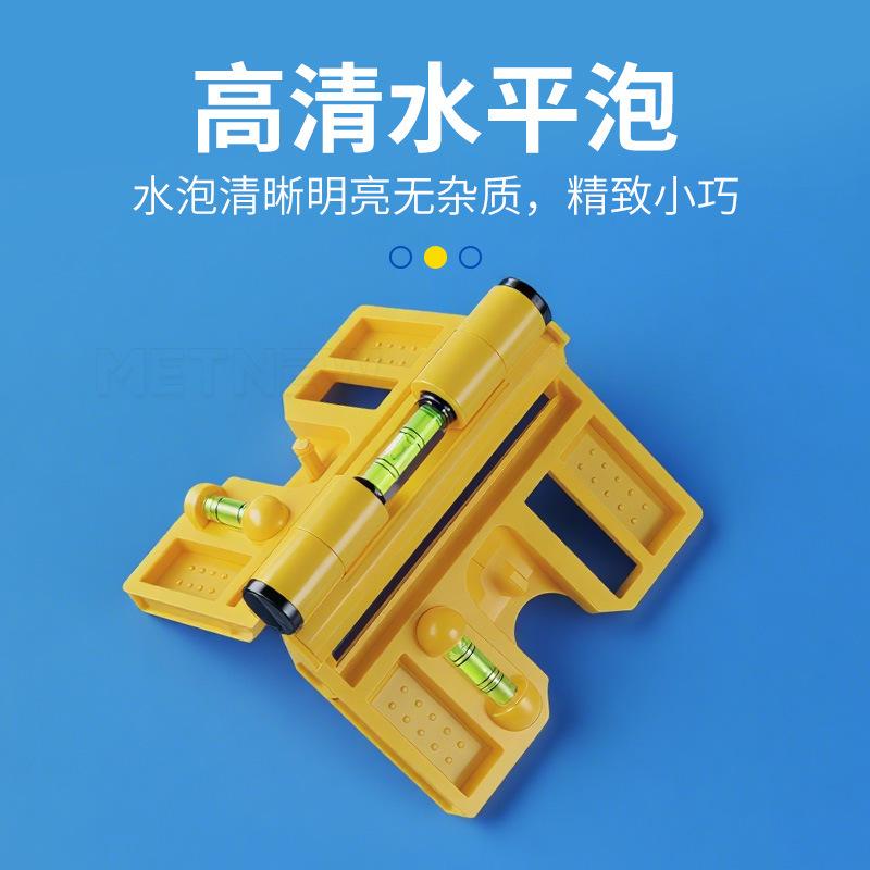 Medidor de Ângulo Nível de Bolha Medidor Inclinômetro Magnético 270 Graus Ajustável Nível de Tubo Poste de Cerca Tubo Medidor Magnético Ajustável