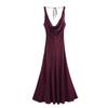 2025 European & American Silk Satin Camisole Dress - New Summer Design