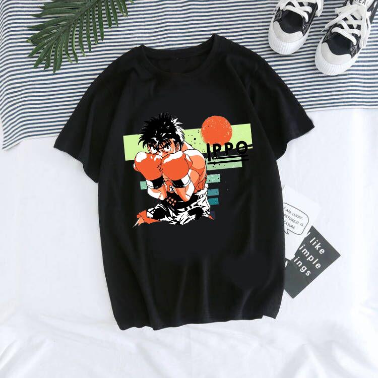 Hajime No Ippo Manga Y2k TShirt Japanese Anime Hip Hop Tee Top Men Women Makunouchi Takamura T-Shirt KGB Harajuku Tshirt Clothes