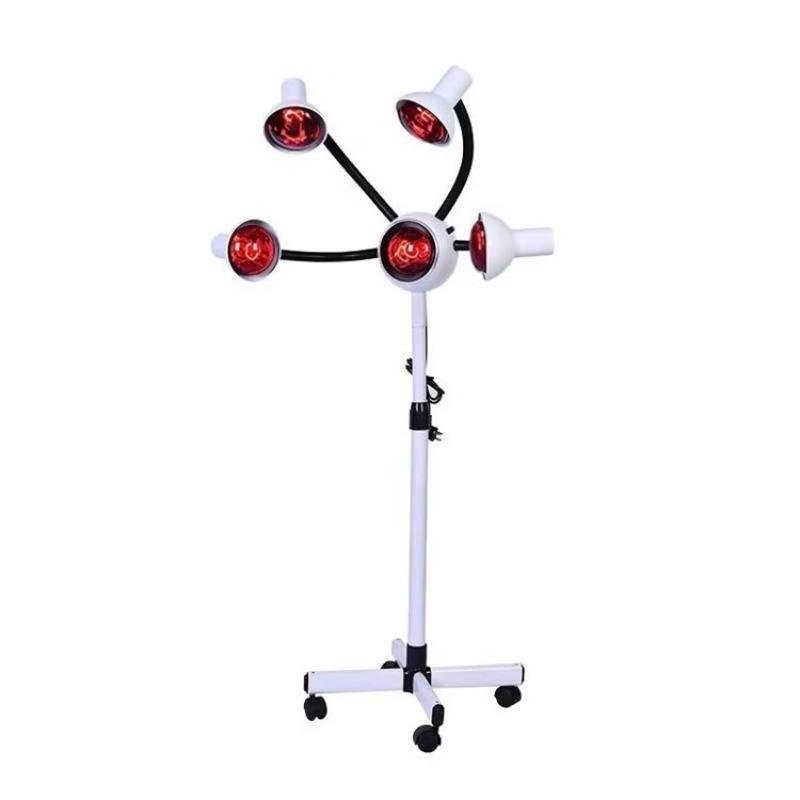 Beauty Therapy Infrared Heating Lamp Hairdressing and Drying Machine Salon Vertical Five Head Baking Lamp