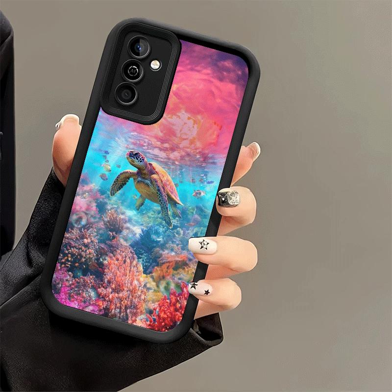 Summer Sea Turtle Cute Soft Phone Case for Samsung Galaxy S26 Ultra S25 Edge S24 S23 S22 Plus S21 S20 FE 5G Shell Silicone Funda