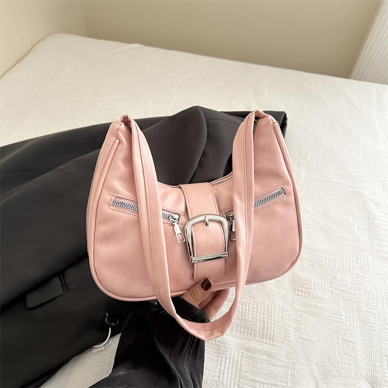 Stylish Retro French Design Underarm Bag For Winter With Soft Pu Material And Multiple Colors