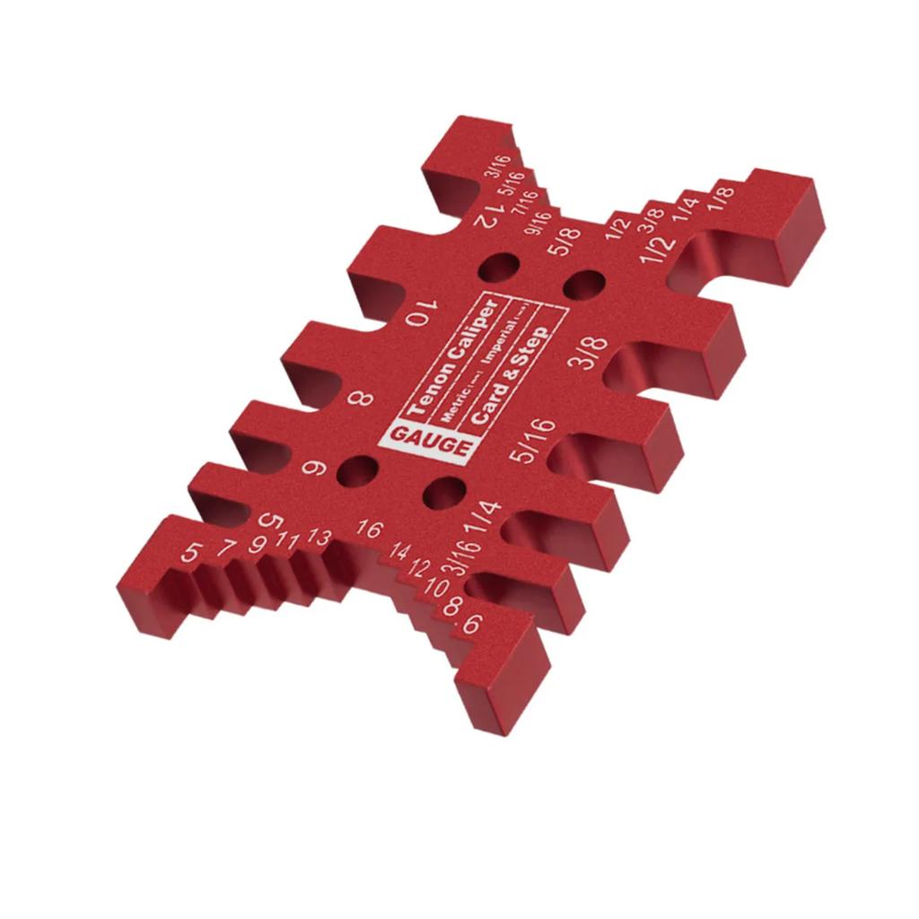 Woodworking Tenon Caliper Dovetail Jig and Miter Triangle Ruler - 1Pc/2Pcs Aluminum Square Protractor and Tenon Gaps Gauge Kit