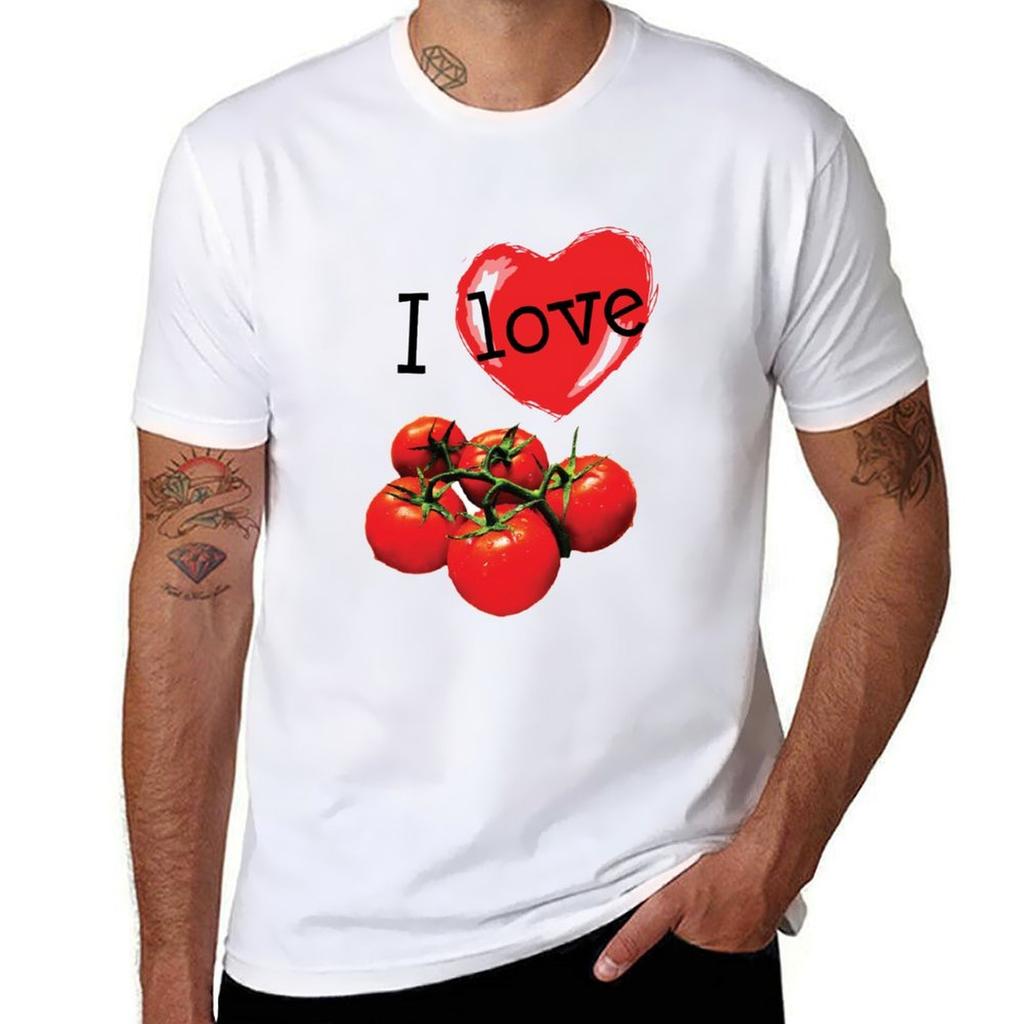 I Love Tomatoes Tshirt Utility Casual Work Tshirt