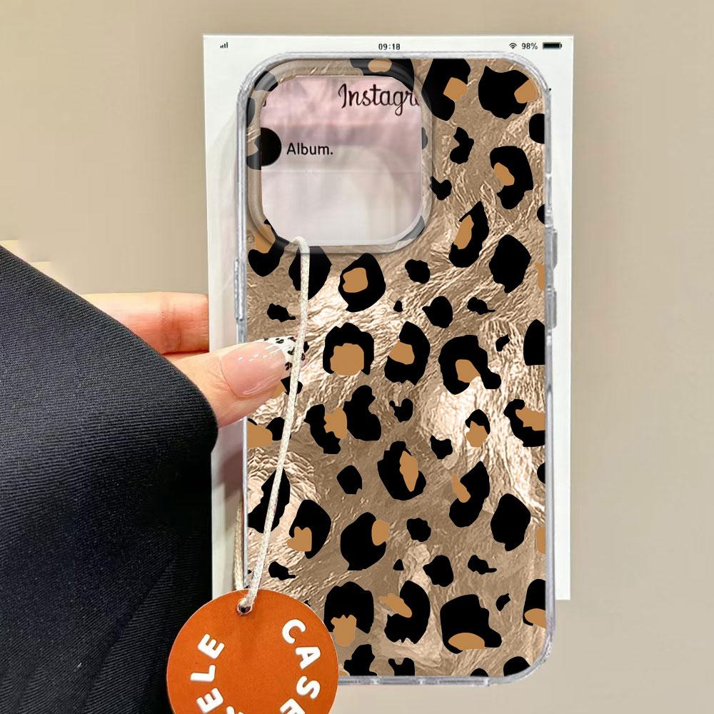 Korean Pink Leopard Women Phone Case for Xiaomi Redmi Note 15 14 13 12 11 11S 10 10S 8 9 Pro 15C 9C 13C 14C A3 11S 9C A1 Cover