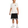 T Shirts Men's White Crew Neck Moderate Straight Fit DR7634-133