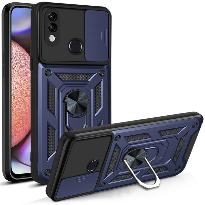 Pro Samsung Galaxy A10S A20S A21S Pouzdro Stojánek magnetický Kroužek do auta Nárazuvzdorné pancéřové pouzdro pro Galaxy A20 A30 Zadní kryt