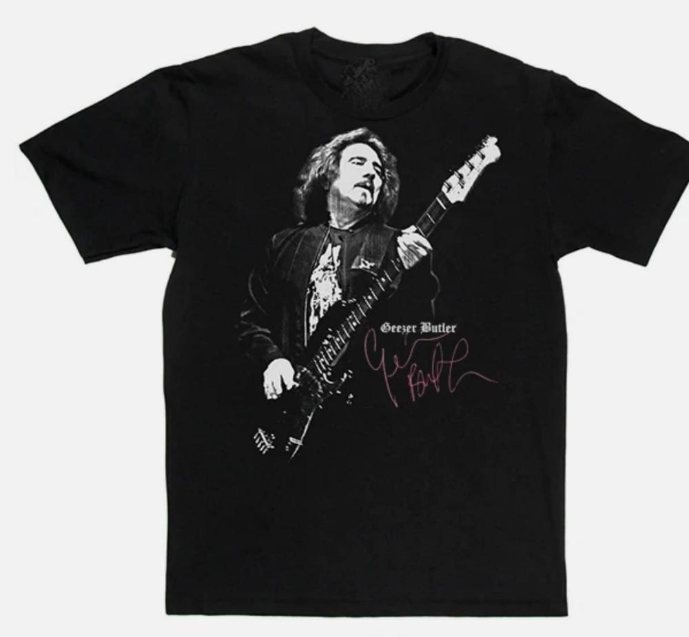 Vintage Geezer Butler Music Star Heavy Cotton Black S-45XL Unisex Tee Shirt