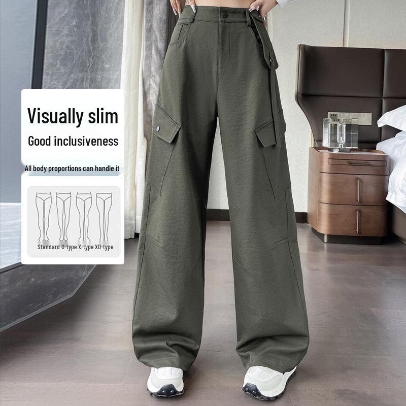 Autumn 2025 Women's American Work & Hiking Pants: Loose, Slimming, Casual Cool Style.