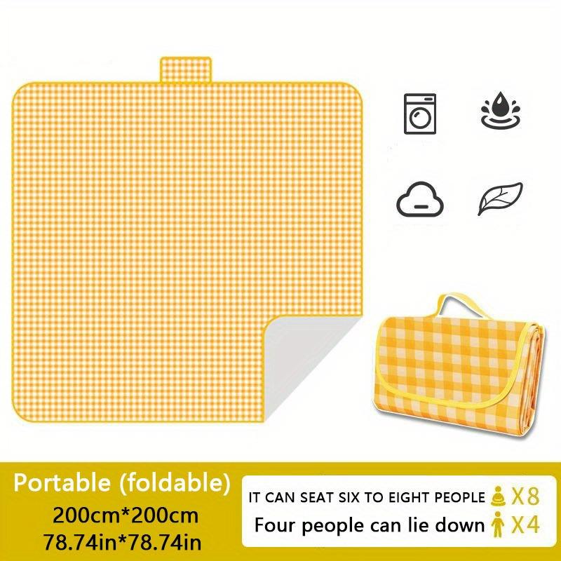 1PC Thickened Sand-proof Outdoor Mat for Family Waterproof Portable Oxford Cloth Mat for Outdoor Camping Spring Outing Picnic