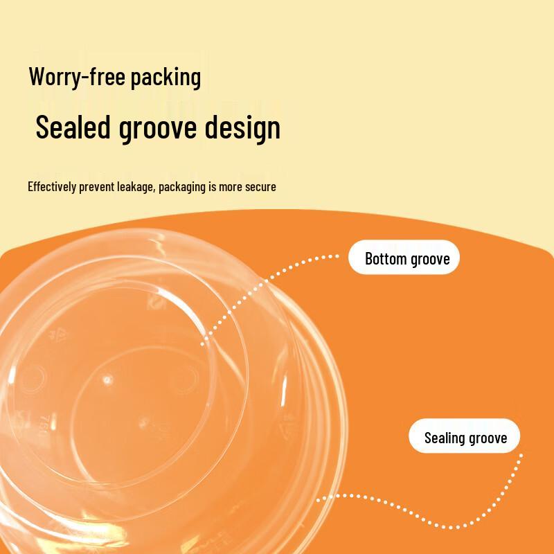 WEISHENG Disposable Round Takeaway Bowls