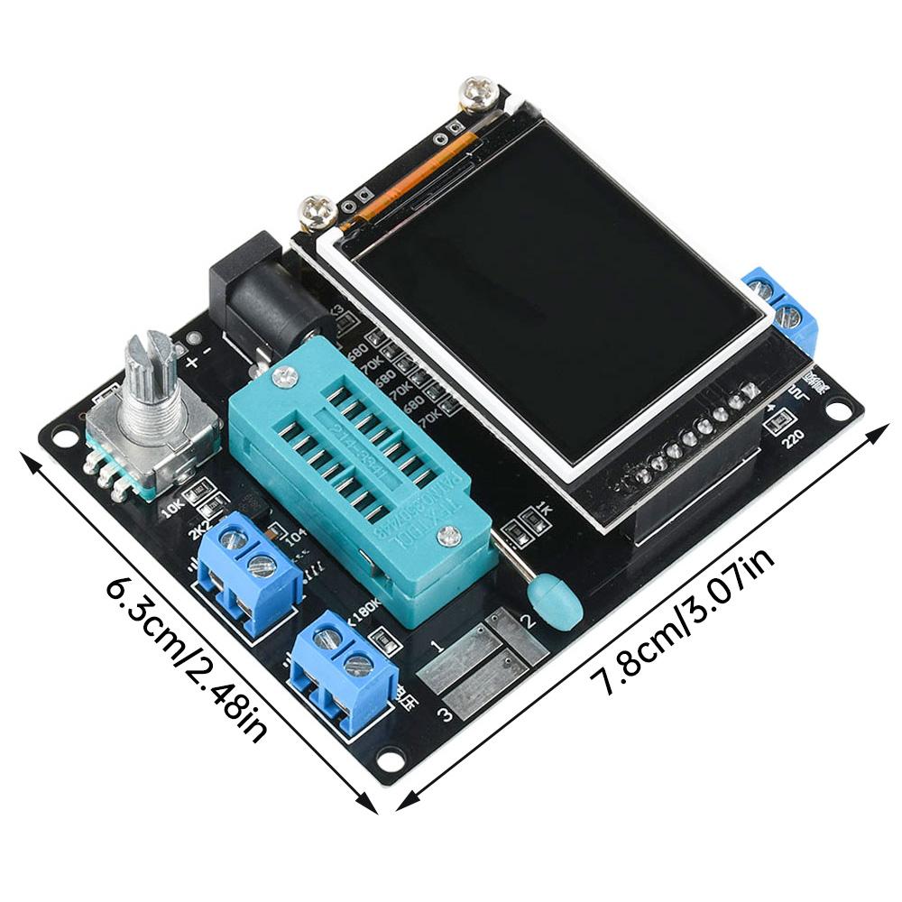 GM328A Transistor Tester Resistance Meter Inductance Meter Capacitance Meter ESR Meter English Version Green Display
