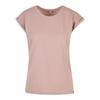 Build Your Brand Womens/Ladies Cotton Extended Shoulder T-Shirt