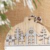 Christmas Wooden Ornaments Wood Christmas Decorations Rustic Farmhouse Christmas Ornaments Set Wooden Double Layer for Home