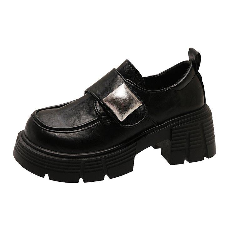 

Amano loafers women s 2025 autumn and winter platform versatile shoes retro British thick heel small leather shoes low heel 35