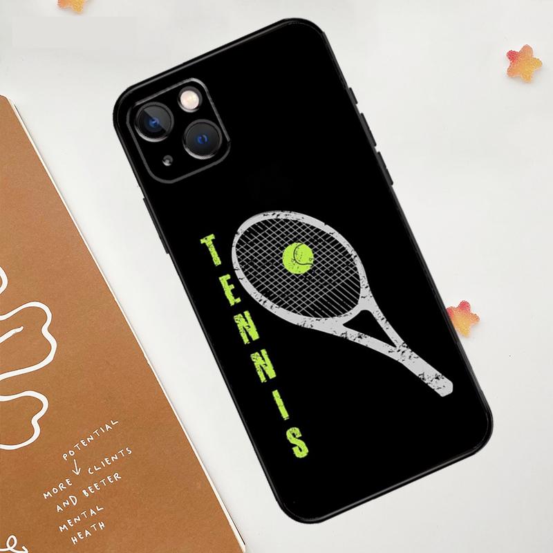 Tennis Ball Rackets Case For Apple iPhone 15 16 14 13 12 11 Pro Max Mini XR 15 16 Plus 16e Protective Cover