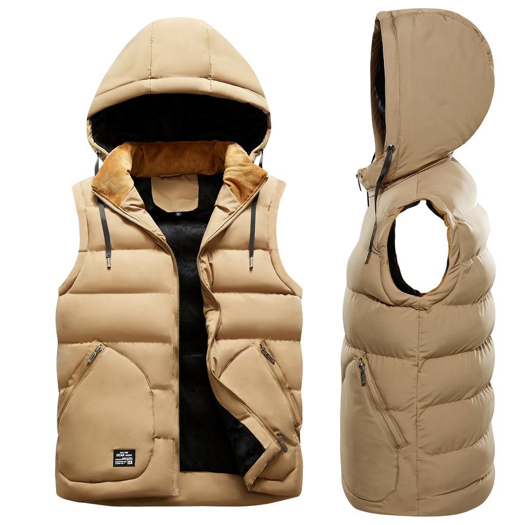 Men's Autumn and Winter Thick Down Cotton Vest