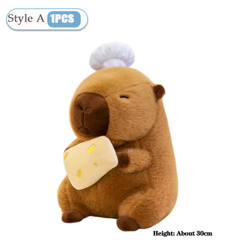 8 Styles Cute Capybara Peripheral Plush Doll Capibara Plush Doll Giant Kawaii Stuffed Animal Doll Children Birthday Gifts Toys