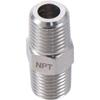 1/4" NPT X 1/4" NPT Pipe Fittings 304 Stainless Steel Pipe Fitting Adapter  Water Pipe