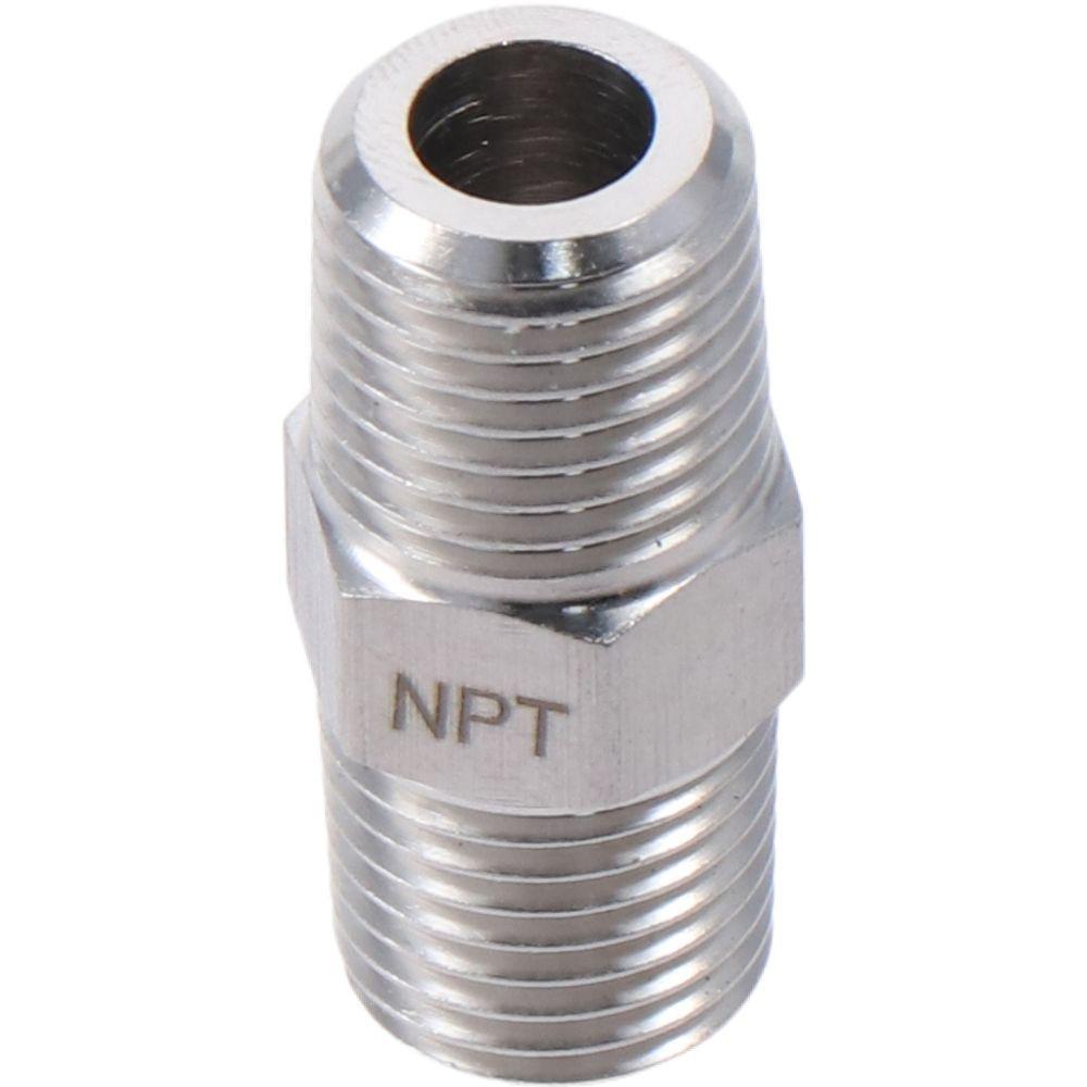 1/4" NPT X 1/4" NPT Pipe Fittings 304 Stainless Steel Pipe Fitting Adapter  Water Pipe