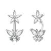 Flower Zircon Navel Ring Butterfly Heart Belly Button Ring Personality Body Piercing Jewelry  Women
