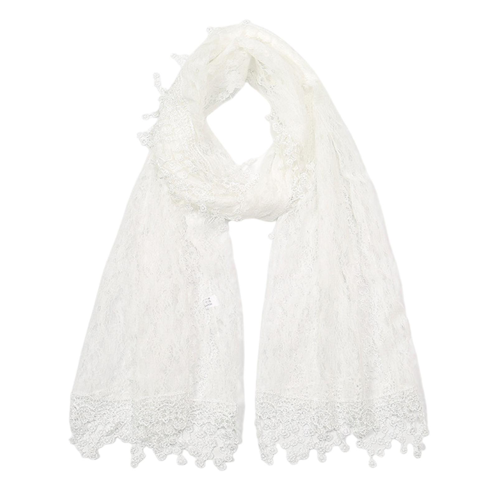 

Elegant Lace Mantilla Veils for Wedding Traditional Hijab Lace Shawl Head Covering for Catholic Chapel Formal Headpiece білий