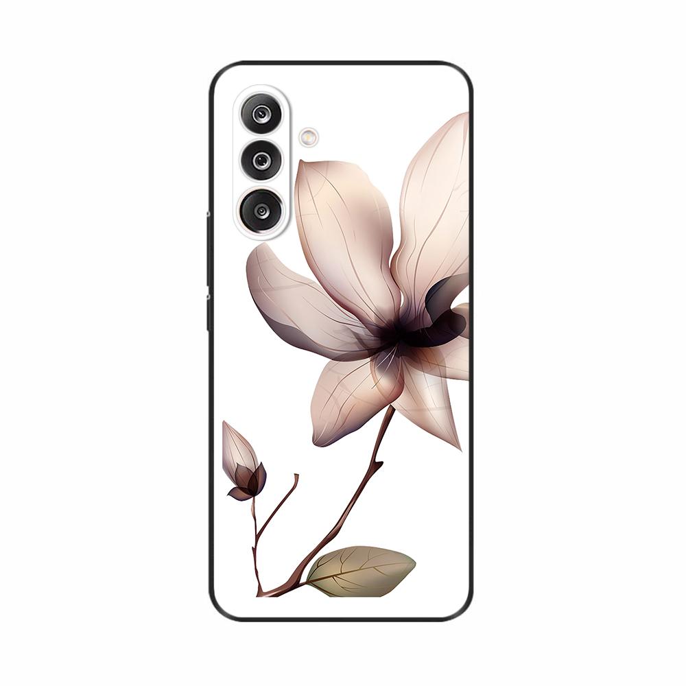 For Samsung M36 5G Case M366B Cute Flowers Cat Painted Shockproof Silicone Back Cover For Samsung Galaxy M36 M35 M34 Phone Cases