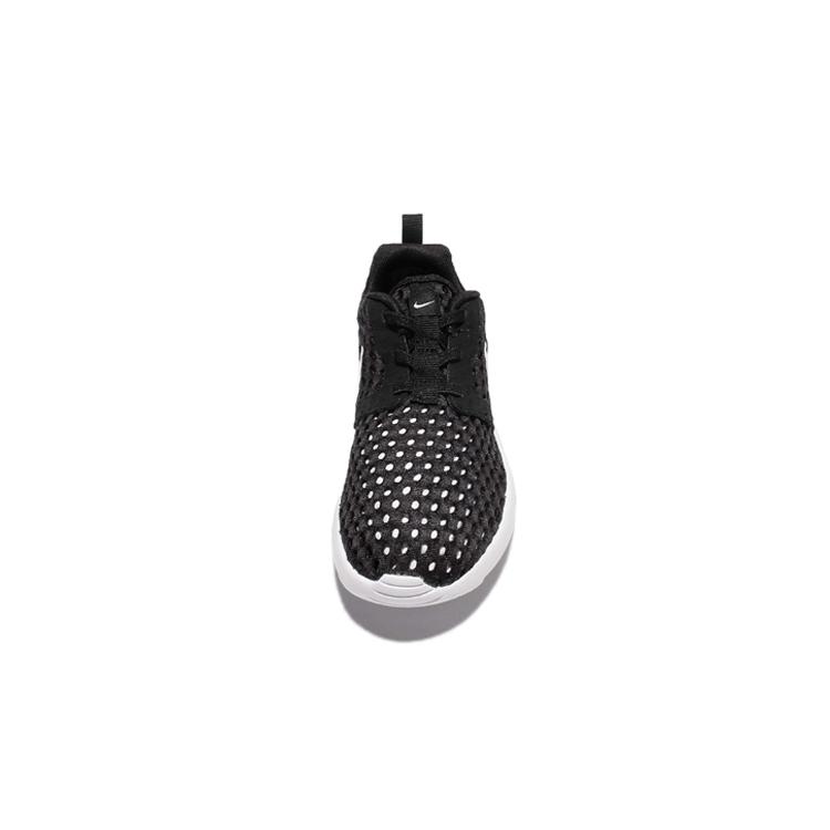 Nike Roshe One Flight Weight Low Top Kids' Running Shoes Black White Children Aged 3 7 Years Old 819690-008