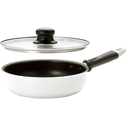 Hirosho Frying Pan, White, Approx. 36.5 x 21.3 x 10cm