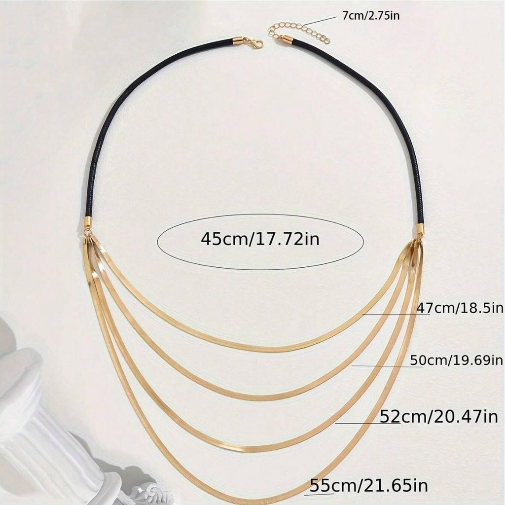 Multi-layer Snake Bone Necklace Creative Autumn and Winter High-end Texture Necklace Women's Necklace