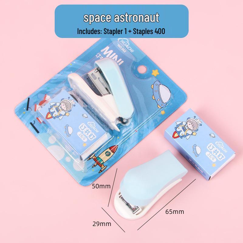 

Custom Cartoon Mini Stapler Set - Cute, Multifunctional Student Stationery Binding Machine