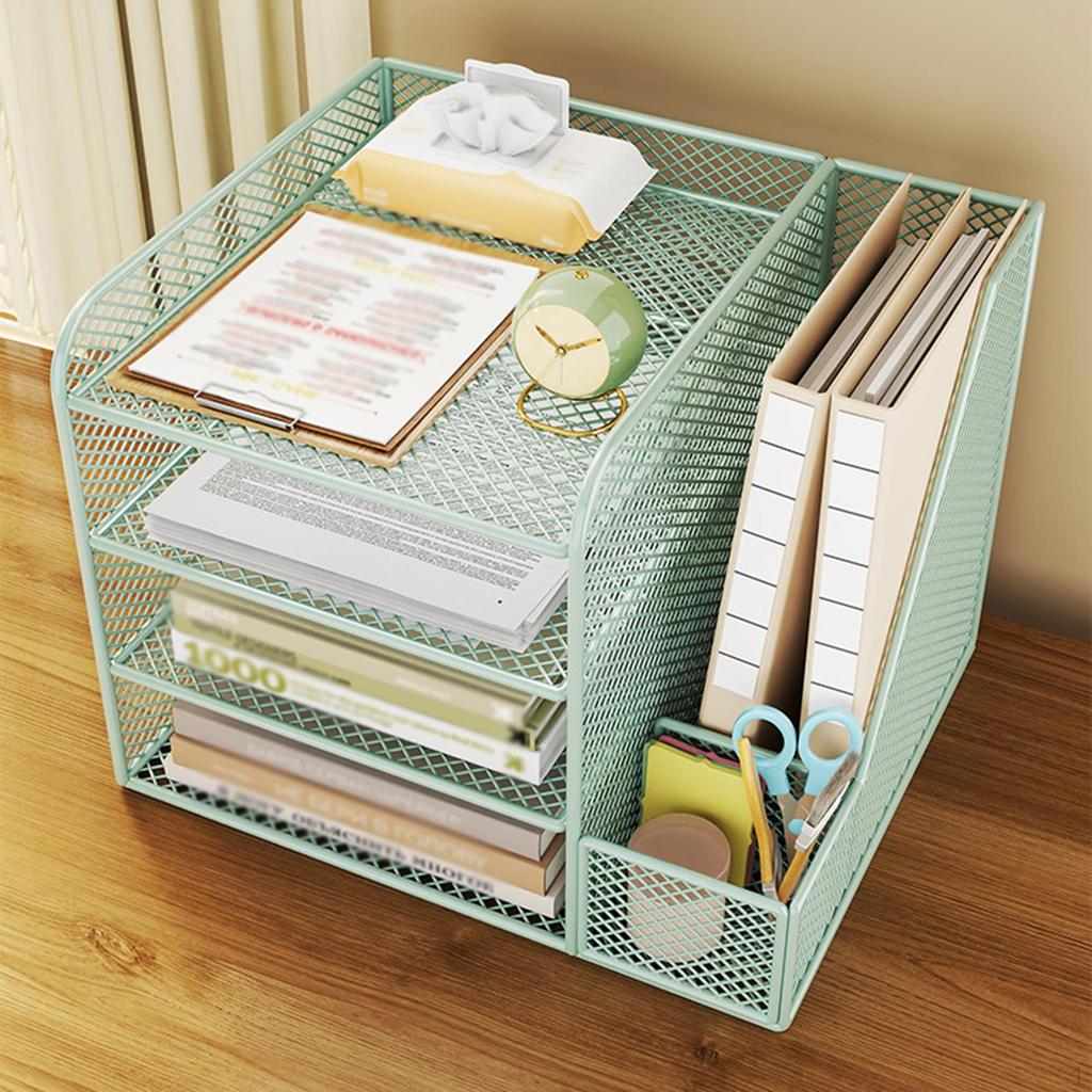 Desktop-Organizer Dokumentenablage Stifthalter Kreative Papierablage Mesh-Datei für