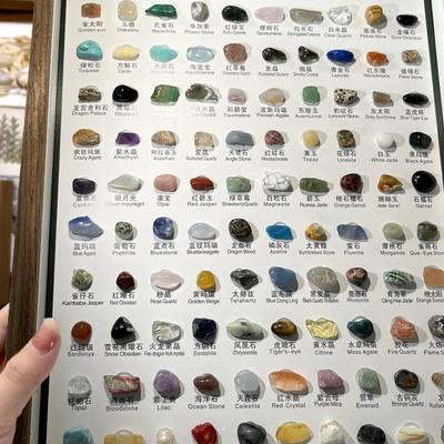 80 Piezas Decoraciones de Piedras Minerales Modernas Únicas Muestras de Minerales Naturales 80 Diseños Para Decoración de Aula Hogar Oficina Habitación de Estudio